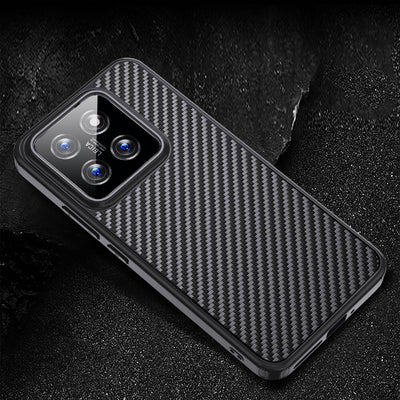 Xiaomi Mi 14 Kılıf Aramid Karbon Fiber Magsafe Özellikli Wlons Radison Kapak Siyah