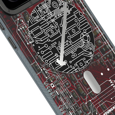 Xiaomi Mi 14 Kılıf Magsafe Şarj Özellikli YoungKit Technology Serisi Kapak Kırmızı