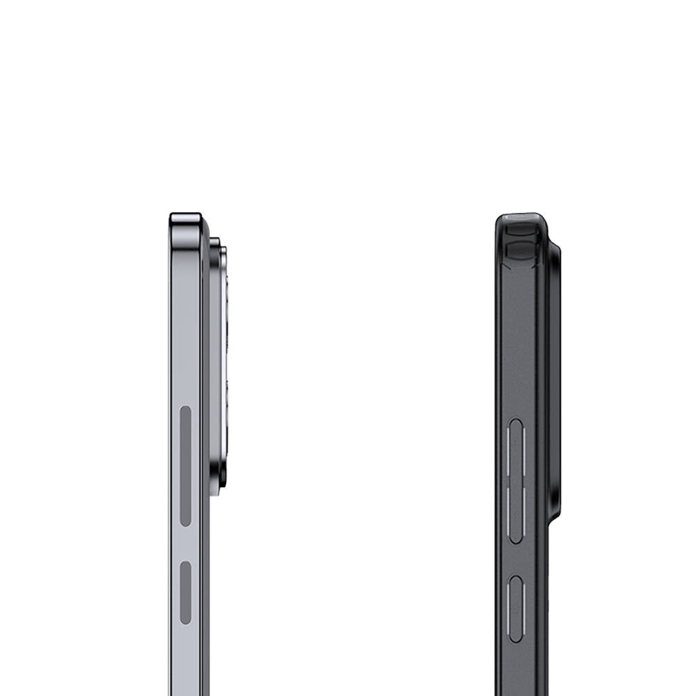 Xiaomi Mi 14 Kılıf Sert PC Arka Yüzey Wireless Şarj Özellikli Zore Flet Magsafe Kapak Siyah