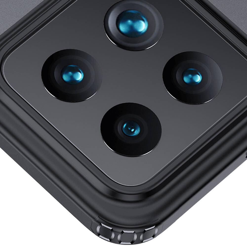Xiaomi Mi 14 Kılıf Sert PC Arka Yüzey Wireless Şarj Özellikli Zore Flet Magsafe Kapak Siyah
