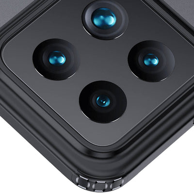 Xiaomi Mi 14 Kılıf Sert PC Arka Yüzey Wireless Şarj Özellikli Zore Flet Magsafe Kapak Siyah