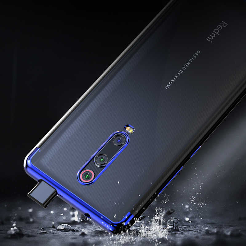 Xiaomi Mi 9T Kılıf Zore Dört Köşeli Lazer Silikon Kapak