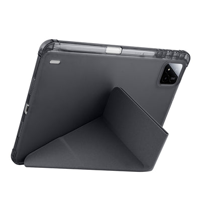 Xiaomi Pad 7 Kılıf Zore Tri Folding Kalem Bölmeli Standlı Kılıf Mavi