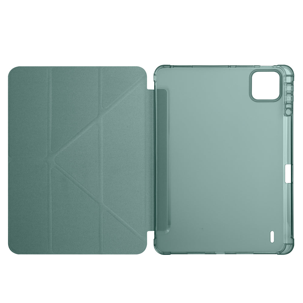 Xiaomi Pad 7 Kılıf Zore Tri Folding Kalem Bölmeli Standlı Kılıf Siyah