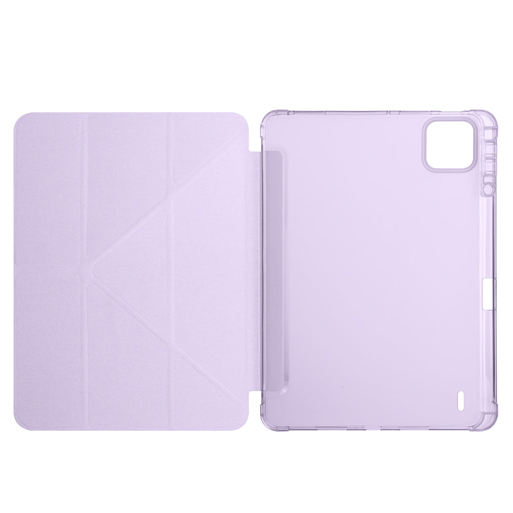 Xiaomi Pad 7 Kılıf Zore Tri Folding Kalem Bölmeli Standlı Kılıf Siyah