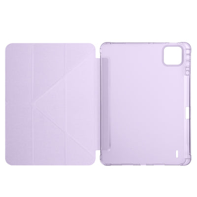 Xiaomi Pad 7 Kılıf Zore Tri Folding Kalem Bölmeli Standlı Kılıf Koyu Yeşil