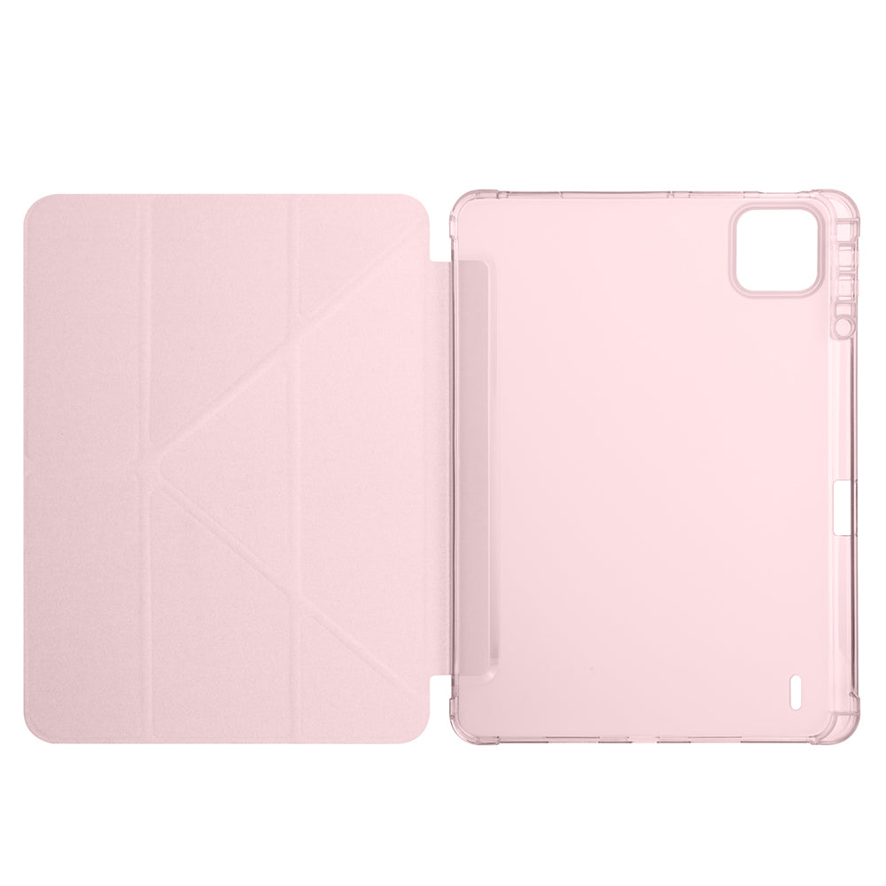 Xiaomi Pad 7 Kılıf Zore Tri Folding Kalem Bölmeli Standlı Kılıf Lila