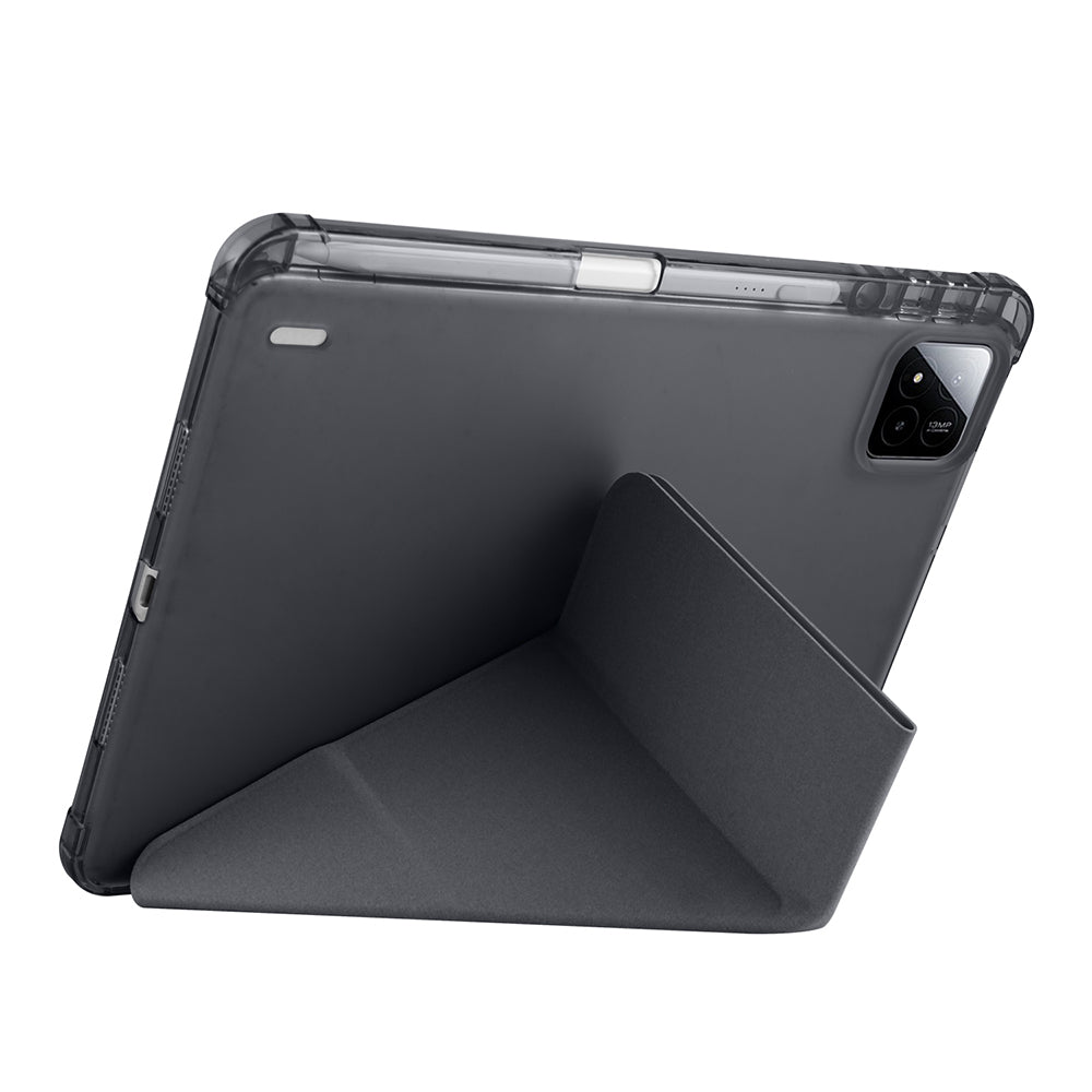 Xiaomi Pad 7 Pro Kılıf Zore Tri Folding Kalem Bölmeli Standlı Kılıf Koyu Yeşil