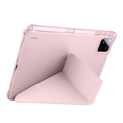 Xiaomi Pad 7 Pro Kılıf Zore Tri Folding Kalem Bölmeli Standlı Kılıf Lila