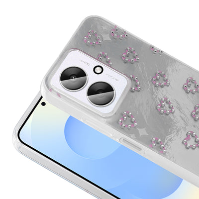 Xiaomi Poco C65 Kılıf Kamera Korumalı Figürlü Zore Ponti Silikon Kapak Lila