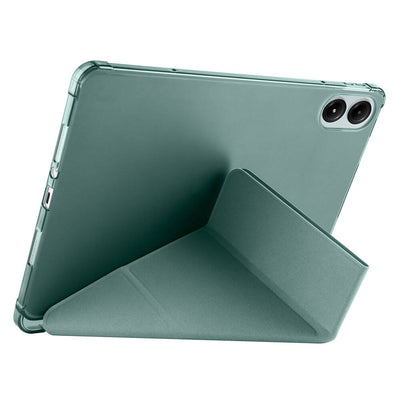 Xiaomi Poco Pad Kılıf Zore Tri Folding Kalem Bölmeli Standlı Kılıf Koyu Yeşil