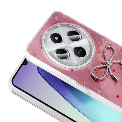 Xiaomi Redmi 14C 4G Kılıf Kamera Korumalı Figürlü Zore Ponti Silikon Kapak Beyaz