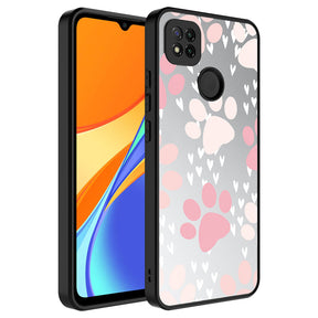 Xiaomi Redmi 9C Kılıf Aynalı Desenli Kamera Korumalı Parlak Zore Mirror Kapak