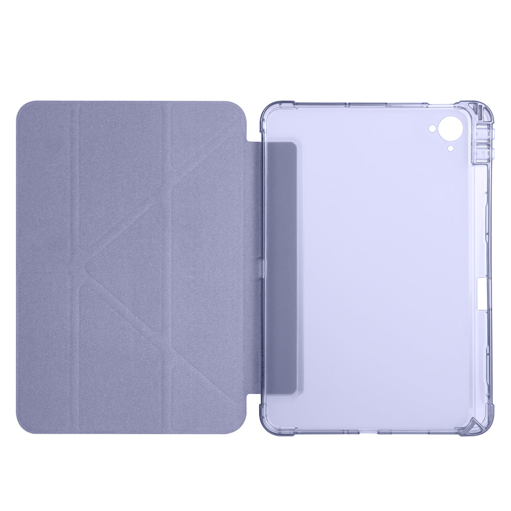 Xiaomi Redmi K Pad Kılıf Zore Tri Folding Kalem Bölmeli Standlı Kılıf Mavi