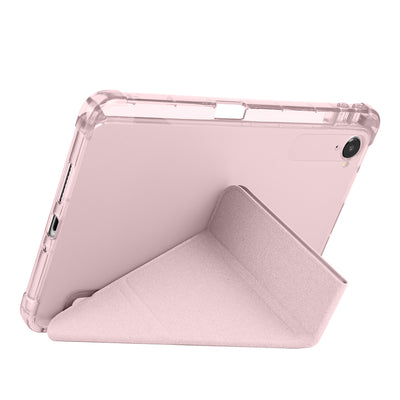 Xiaomi Redmi K Pad Kılıf Zore Tri Folding Kalem Bölmeli Standlı Kılıf Mor