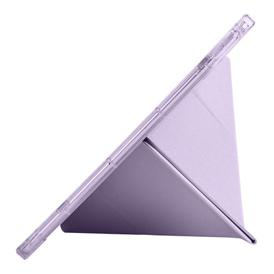 Xiaomi Redmi K Pad Kılıf Zore Tri Folding Kalem Bölmeli Standlı Kılıf Mor