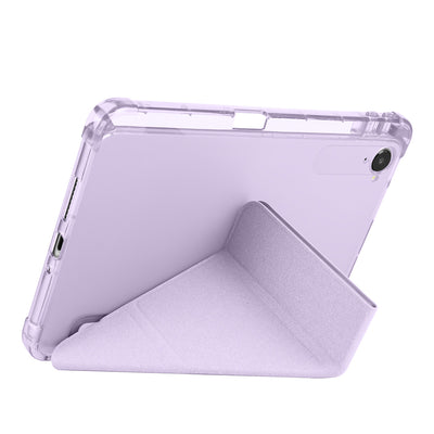 Xiaomi Redmi K Pad Kılıf Zore Tri Folding Kalem Bölmeli Standlı Kılıf Lila
