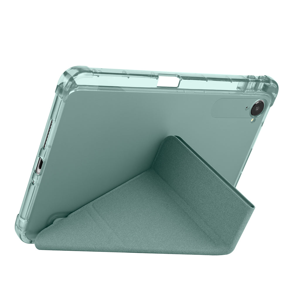 Xiaomi Redmi K Pad Kılıf Zore Tri Folding Kalem Bölmeli Standlı Kılıf Mor
