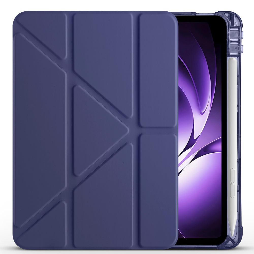 Xiaomi Redmi K Pad Kılıf Zore Tri Folding Kalem Bölmeli Standlı Kılıf Siyah