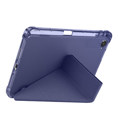 Xiaomi Redmi K Pad Kılıf Zore Tri Folding Kalem Bölmeli Standlı Kılıf Mavi