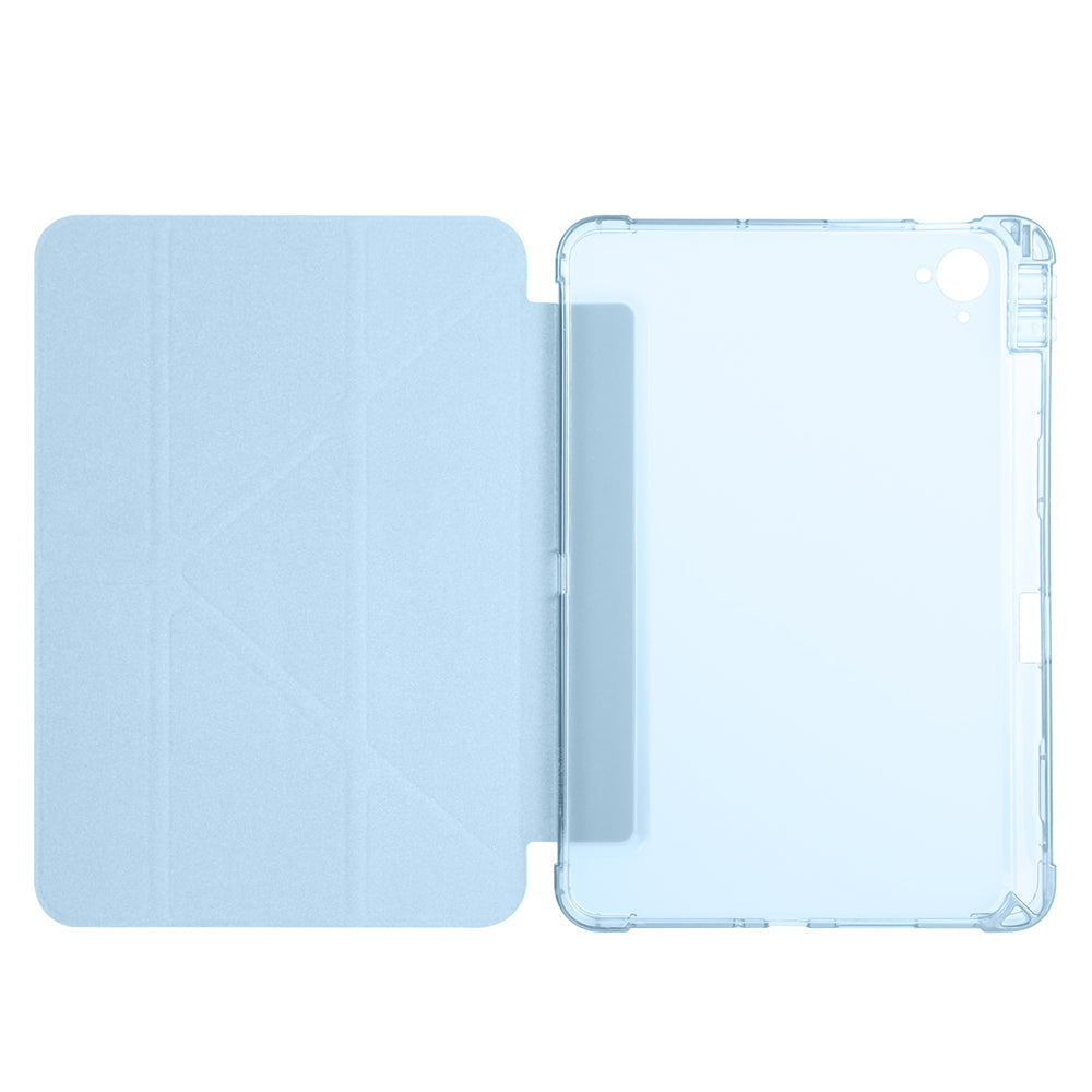 Xiaomi Redmi K Pad Kılıf Zore Tri Folding Kalem Bölmeli Standlı Kılıf Lila