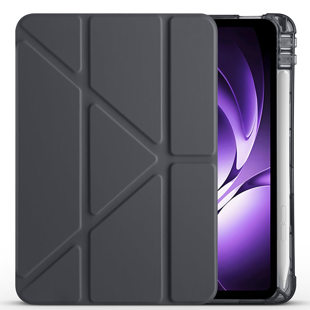 Xiaomi Redmi K Pad Kılıf Zore Tri Folding Kalem Bölmeli Standlı Kılıf Lacivert