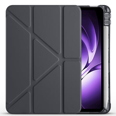 Xiaomi Redmi K Pad Kılıf Zore Tri Folding Kalem Bölmeli Standlı Kılıf Mor