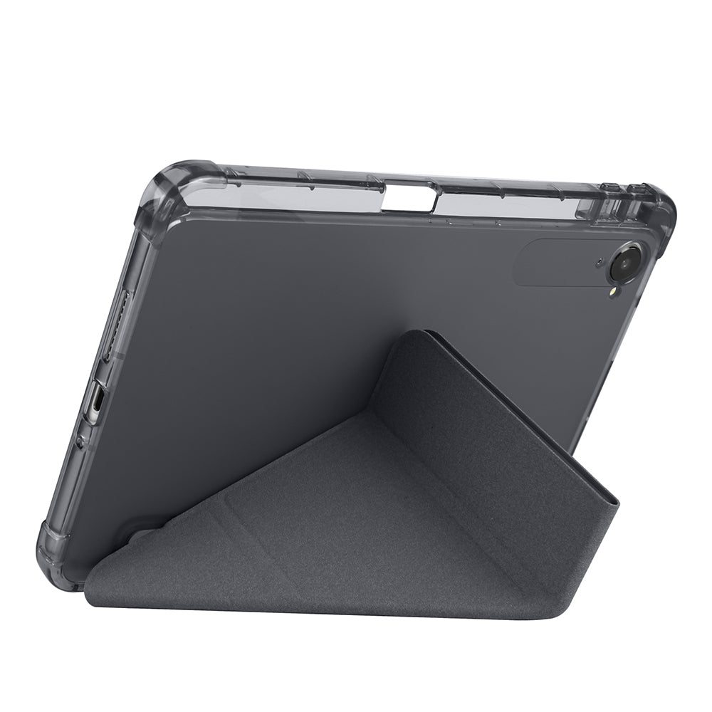 Xiaomi Redmi K Pad Kılıf Zore Tri Folding Kalem Bölmeli Standlı Kılıf Mor