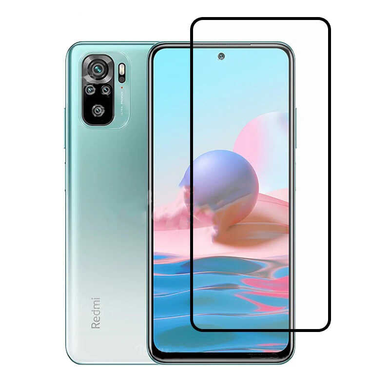 Xiaomi Redmi Note 10S Zore Kenarları Kırılmaya Dayanıklı Cam Ekran Koruyucu