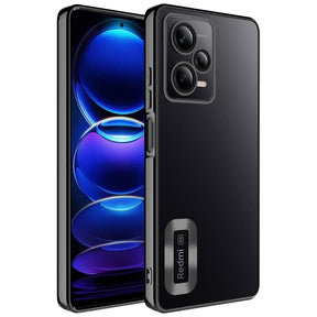 Xiaomi Redmi Note 12 Pro 5G Kılıf Kamera Korumalı Logo Gösteren Zore Omega Kapak