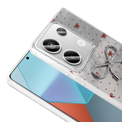 Xiaomi Redmi Note 13 Pro 4G Kılıf Kamera Korumalı Figürlü Zore Ponti Silikon Kapak Açık Mavi