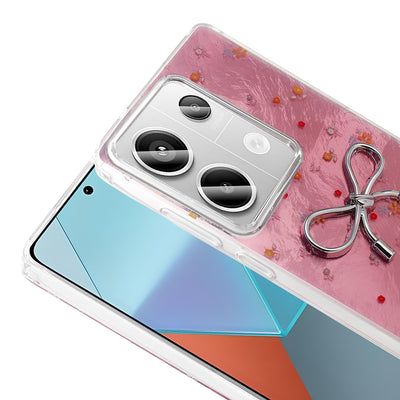 Xiaomi Redmi Note 13 Pro 4G Kılıf Kamera Korumalı Figürlü Zore Ponti Silikon Kapak Açık Mavi