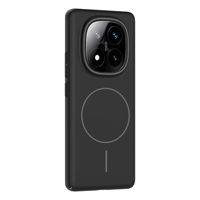 Xiaomi Redmi Note 14 Pro Plus Kılıf M-safe Şarj Özellikli Zore Ruby Sert Kapak Lacivert