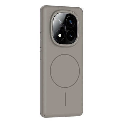 Xiaomi Redmi Note 14 Pro Plus Kılıf M-safe Şarj Özellikli Zore Ruby Sert Kapak Siyah