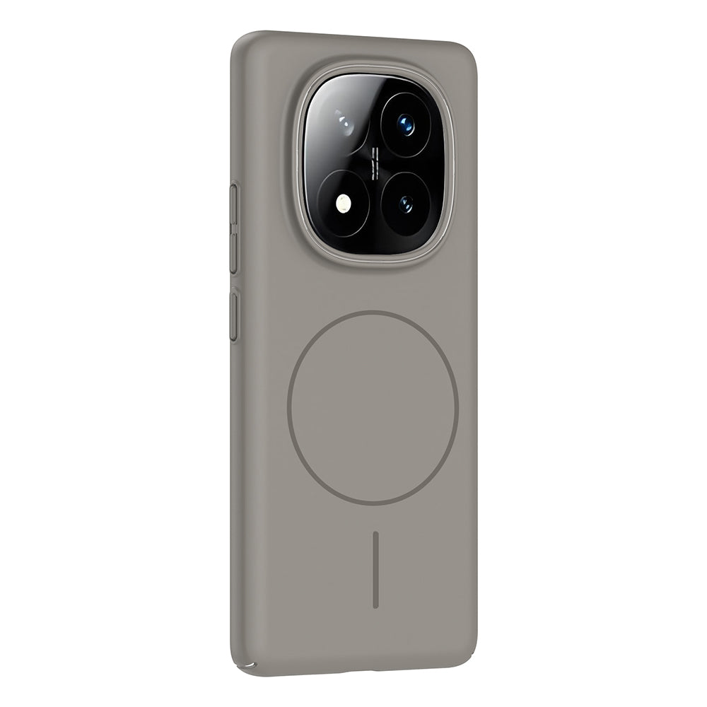 Xiaomi Redmi Note 14 Pro Plus Kılıf M-safe Şarj Özellikli Zore Ruby Sert Kapak Mürdüm