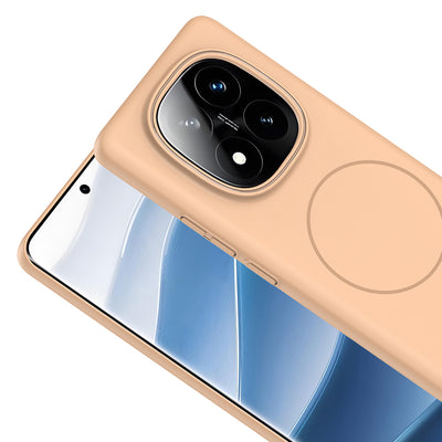 Xiaomi Redmi Note 14 Pro Plus Kılıf M-safe Şarj Özellikli Zore Ruby Sert Kapak Mürdüm
