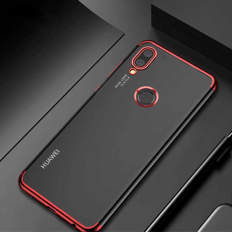 Xiaomi Redmi Note 7 Kılıf Zore Dört Köşeli Lazer Silikon Kapak