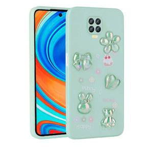 Xiaomi Redmi Note 9 Pro Kılıf Kabartma Figürlü Parlak Zore Toys Silikon Kapak