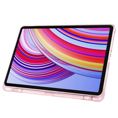 Xiaomi Redmi Pad Pro Kılıf Zore Tri Folding Kalem Bölmeli Standlı Kılıf Rose Gold