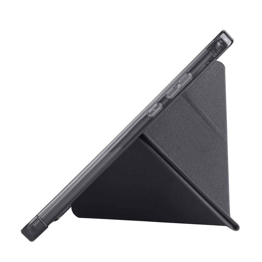 Xiaomi Redmi Pad SE 8.7 Kılıf Zore Tri Folding Kalem Bölmeli Standlı Kılıf Gri
