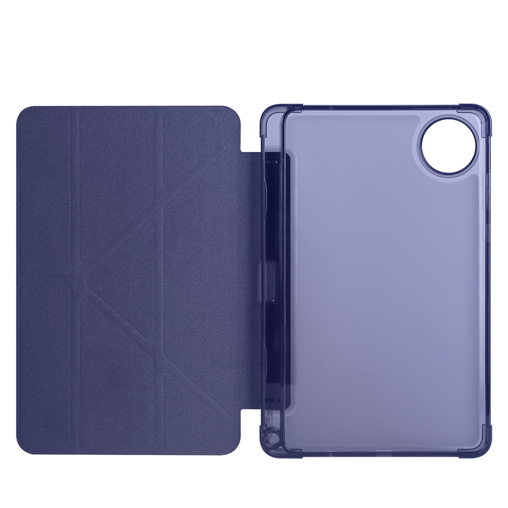 Xiaomi Redmi Pad SE 8.7 Kılıf Zore Tri Folding Kalem Bölmeli Standlı Kılıf Rose Gold