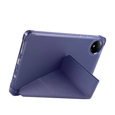 Xiaomi Redmi Pad SE 8.7 Kılıf Zore Tri Folding Kalem Bölmeli Standlı Kılıf Mavi