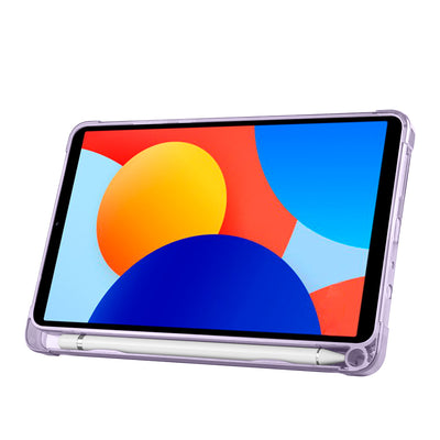 Xiaomi Redmi Pad SE 8.7 Kılıf Zore Tri Folding Kalem Bölmeli Standlı Kılıf Lila