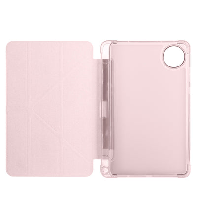 Xiaomi Redmi Pad SE 8.7 Kılıf Zore Tri Folding Kalem Bölmeli Standlı Kılıf Rose Gold