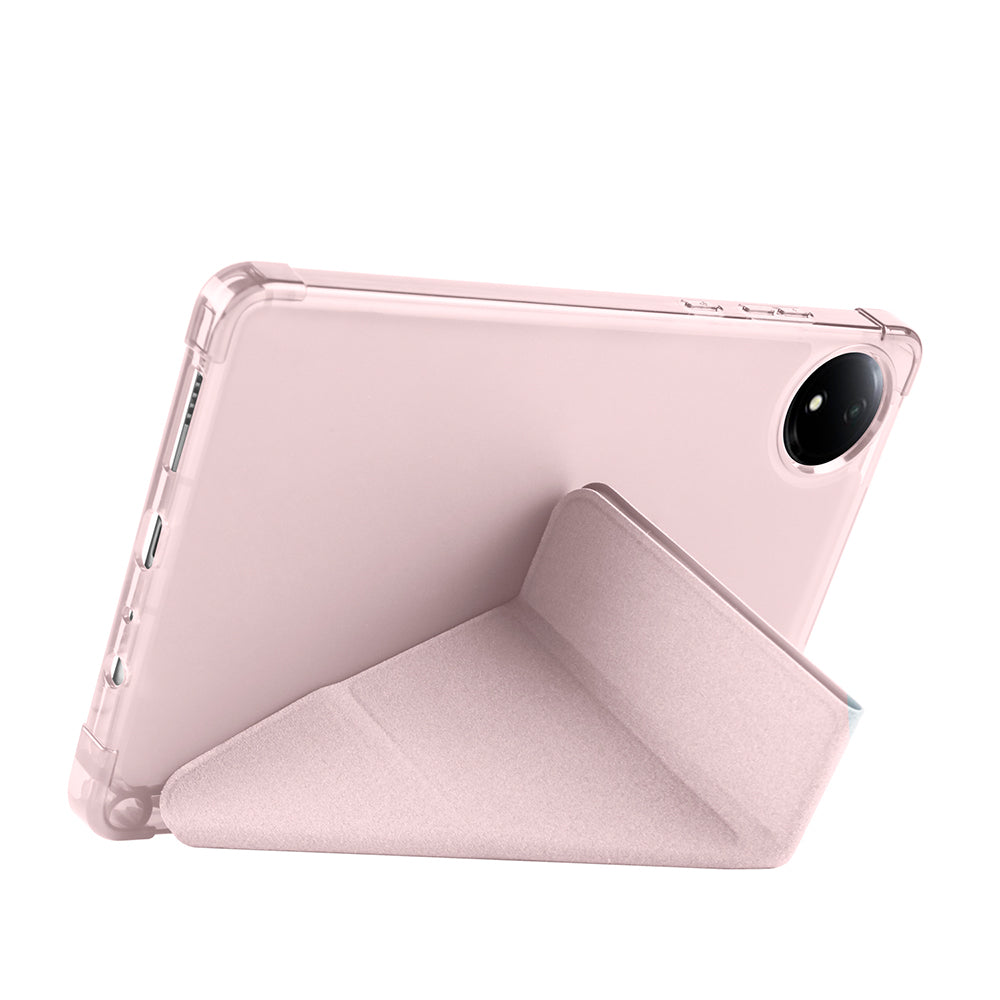 Xiaomi Redmi Pad SE 8.7 Kılıf Zore Tri Folding Kalem Bölmeli Standlı Kılıf Gri