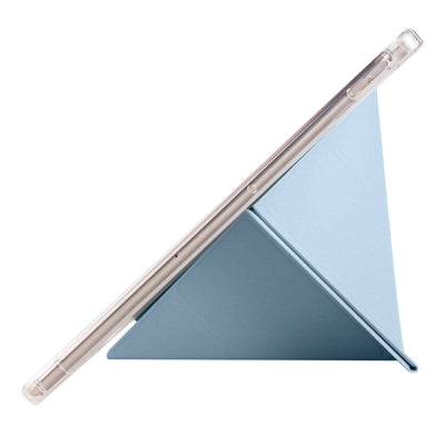 Xiaomi Redmi Pad SE Kılıf Zore Tri Folding Kalem Bölmeli Standlı Kılıf Mavi