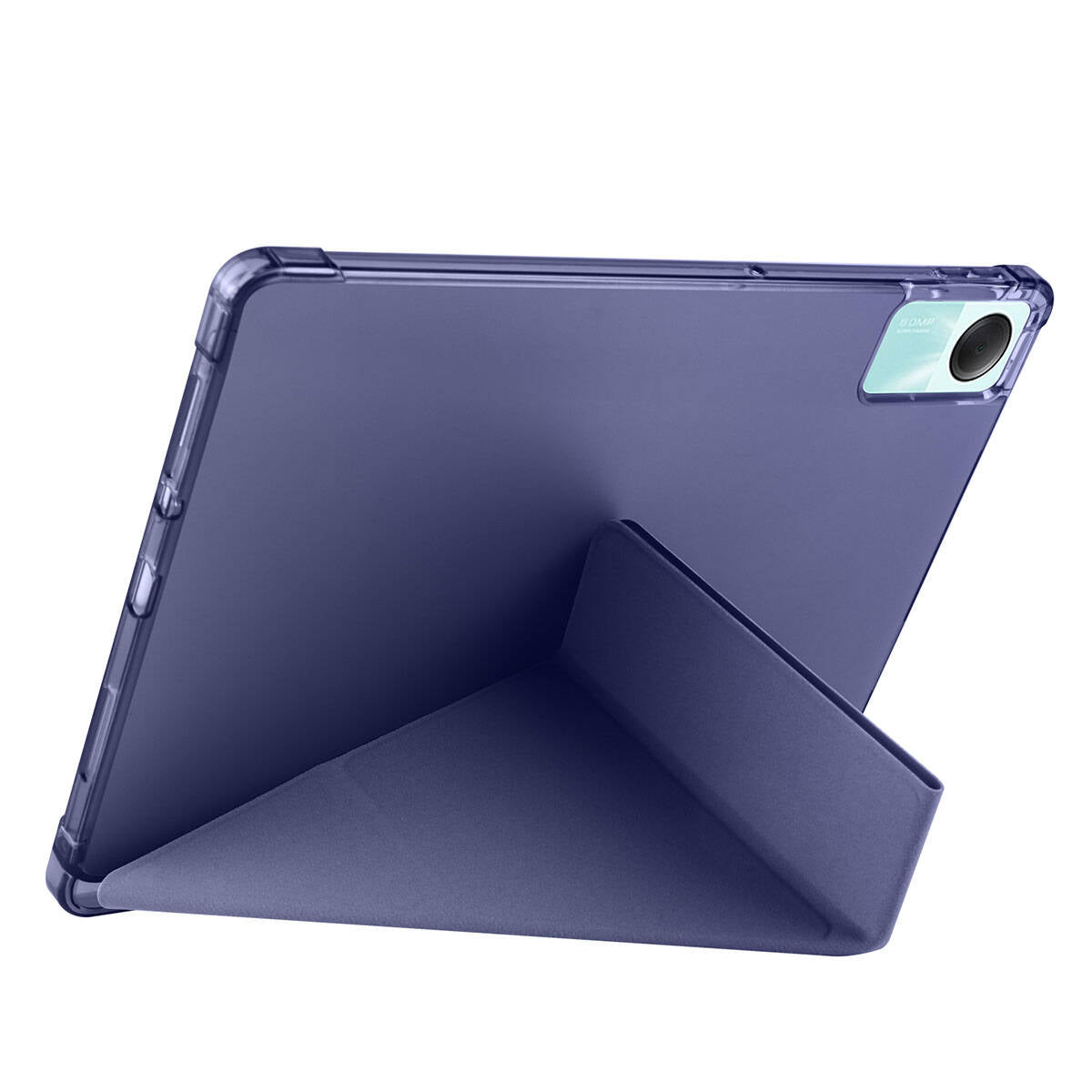 Xiaomi Redmi Pad SE Kılıf Zore Tri Folding Kalem Bölmeli Standlı Kılıf Mor