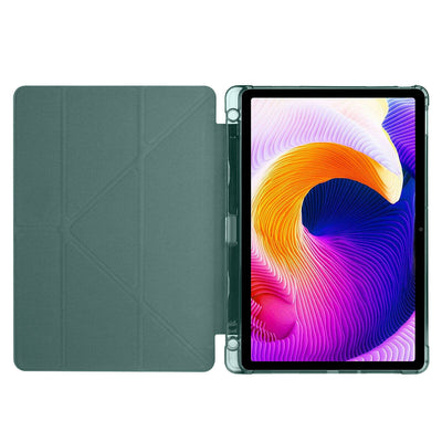 Xiaomi Redmi Pad SE Kılıf Zore Tri Folding Kalem Bölmeli Standlı Kılıf Rose Gold