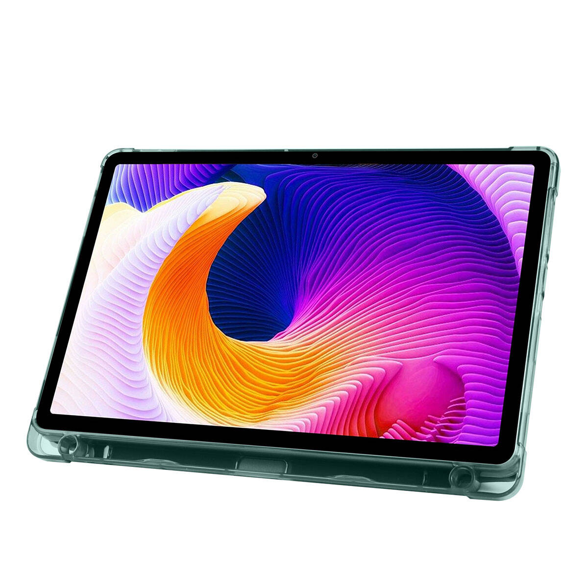 Xiaomi Redmi Pad SE Kılıf Zore Tri Folding Kalem Bölmeli Standlı Kılıf Kırmızı