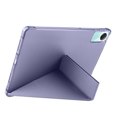 Xiaomi Redmi Pad SE Kılıf Zore Tri Folding Kalem Bölmeli Standlı Kılıf Siyah